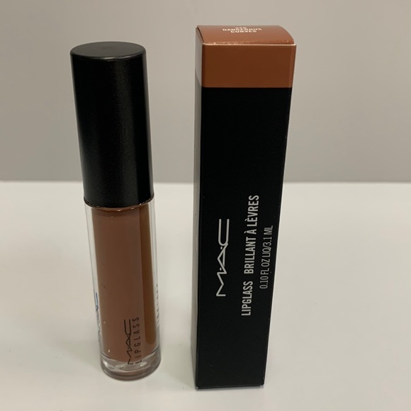 MAC- LIPGLASS - DANGEROUS CURVES (348) Midtone nude w. gold undertones - Picture 4 of 4